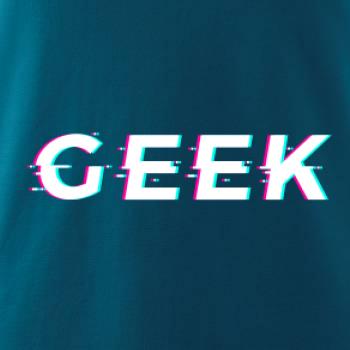 Geek nápis rozmazaný