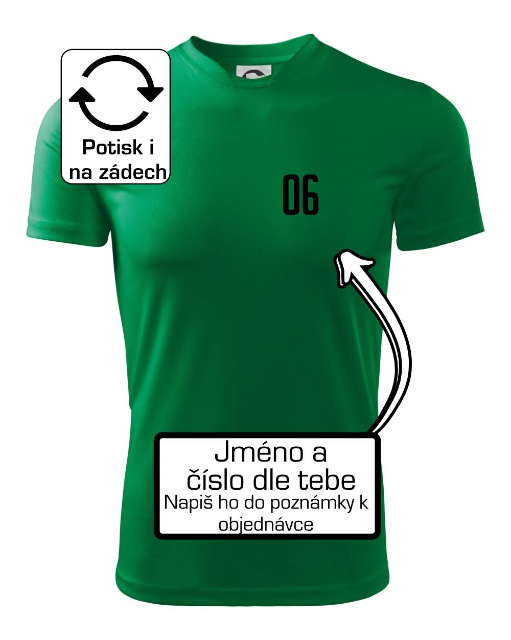 Hokejový dres - vlastní jméno a číslo - Dětské triko Fantasy sportovní (dresovina)