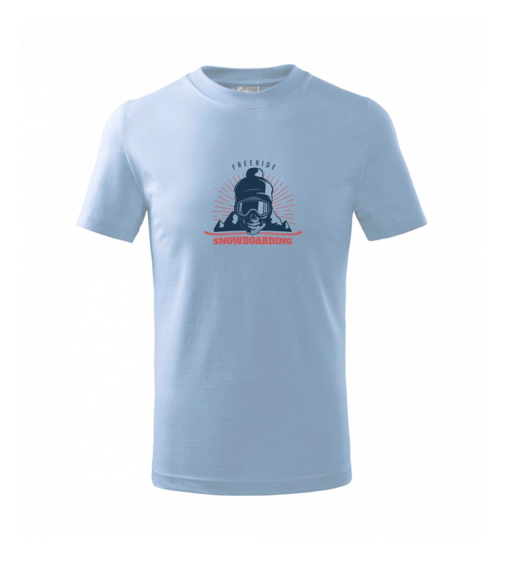 Freeride snowboarding lebka