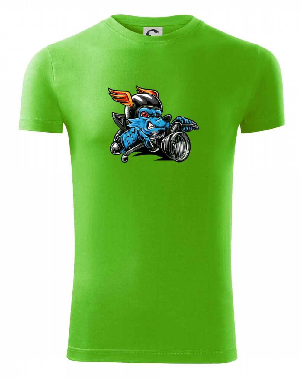 Motorkář vlk Motorkář vlk