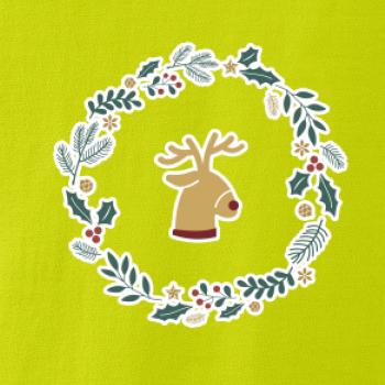 Vánoční věnec se sobem