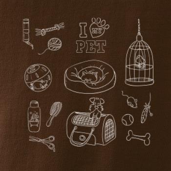 I love my pet - kreslený obrázek