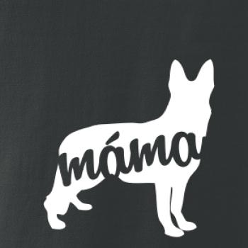 Německý ovčák máma obrys