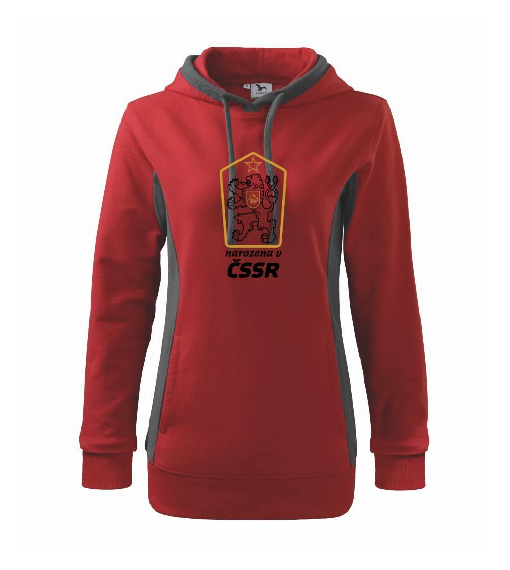 Narozen v ČSSR - Mikina dámská Kangaroo s kapucí