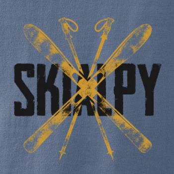 Skialpy nápis lyže