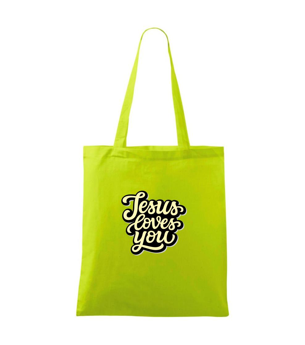 Jesus loves you - psací písmo