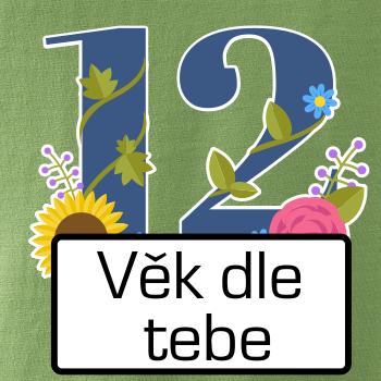 Květinové číslo kreslené - vlastní věk