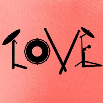 Love bubeník nápis