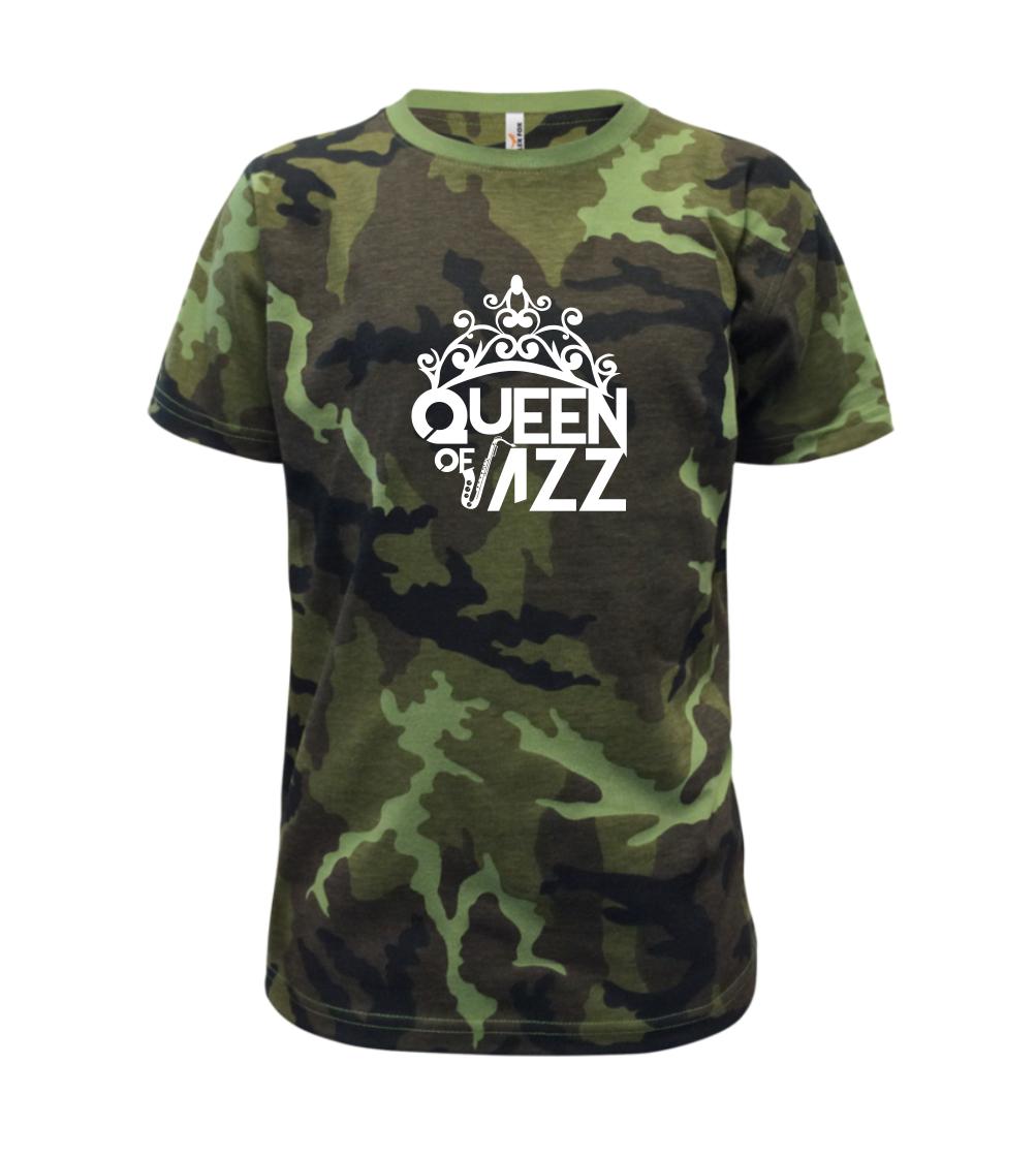 Queen of Jazz - Dětské maskáčové triko