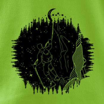 Turista v noční krajině