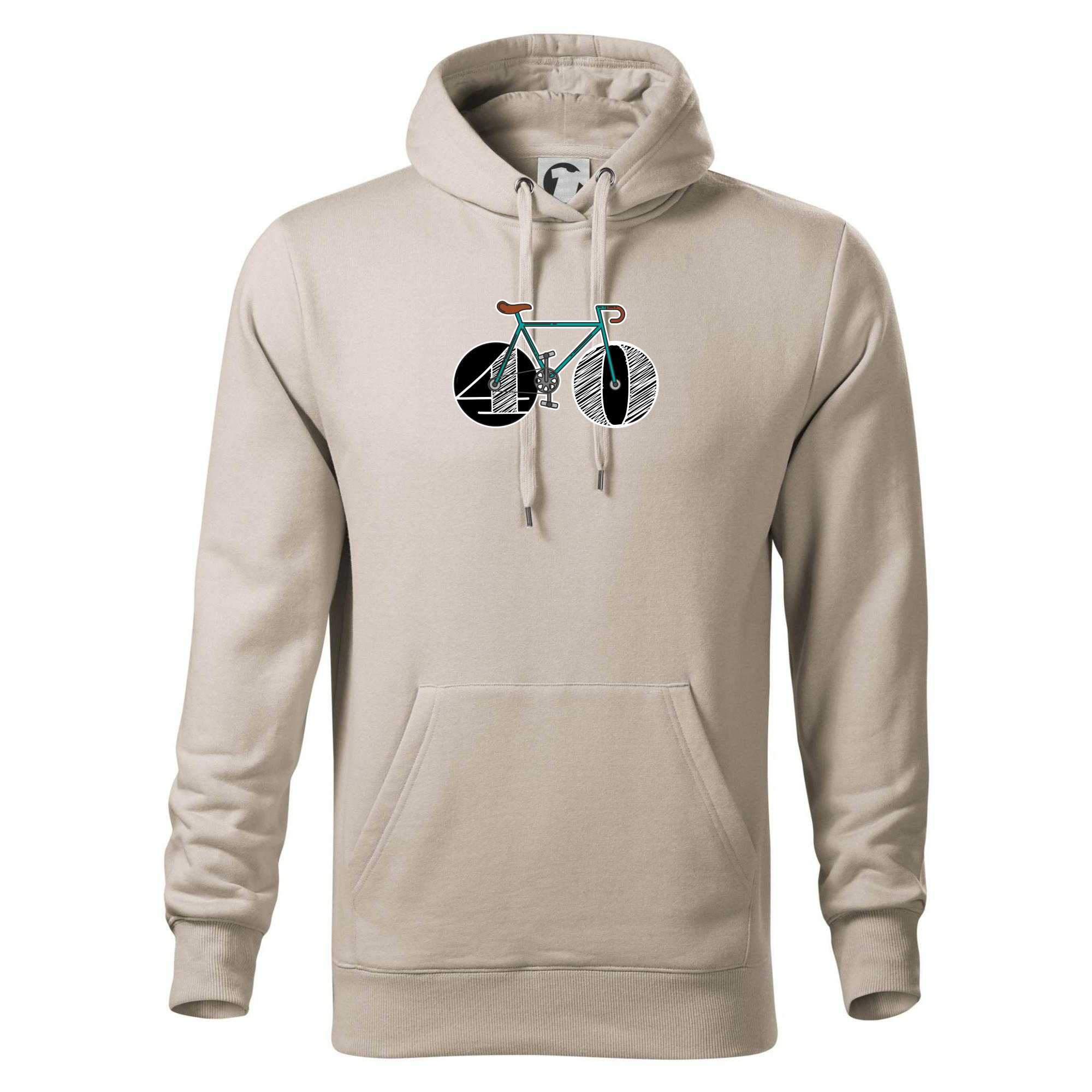 Narozeniny 40 let na kole - Mikina pánská Cape s kapucí - 4XL ( Ledově šedá )