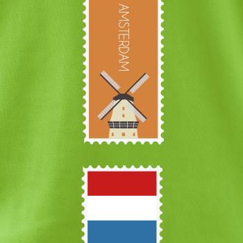 Amsterdam známka barevná
