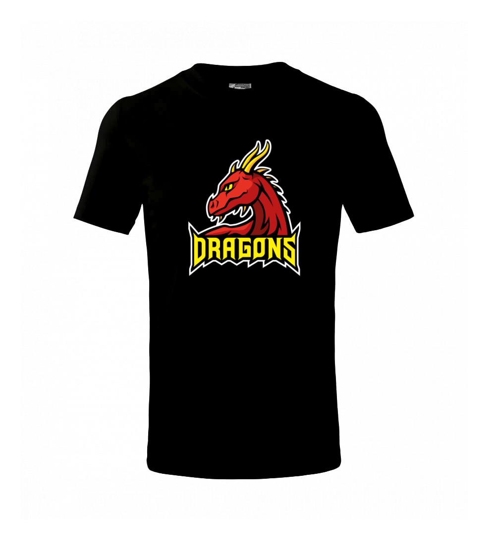 Dragons - logo týmu červené (Hana-creative) - Triko dětské basic