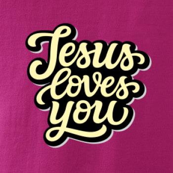 Jesus loves you - psací písmo