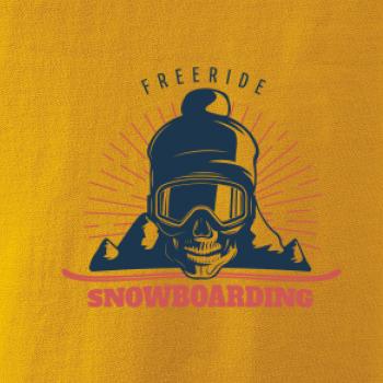 Freeride snowboarding lebka
