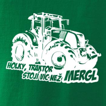 Holky, traktor stojí víc než mergl