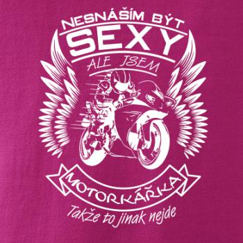 Nesnáším být sexy - motorkář, motorkářka (motorka) Nesnáším být sexy - motorkář, motorkářka (motorka)