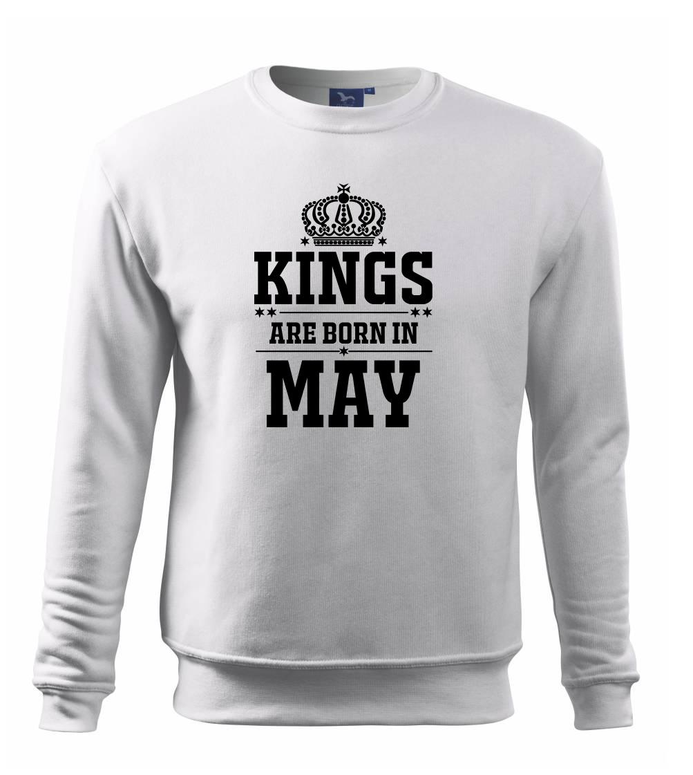 Kings are born in May - Mikina Essential dětská