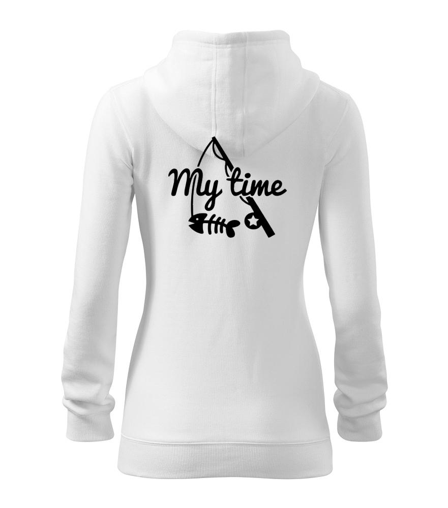 Rybaření - My time - Dámská mikina trendy zipper s kapucí