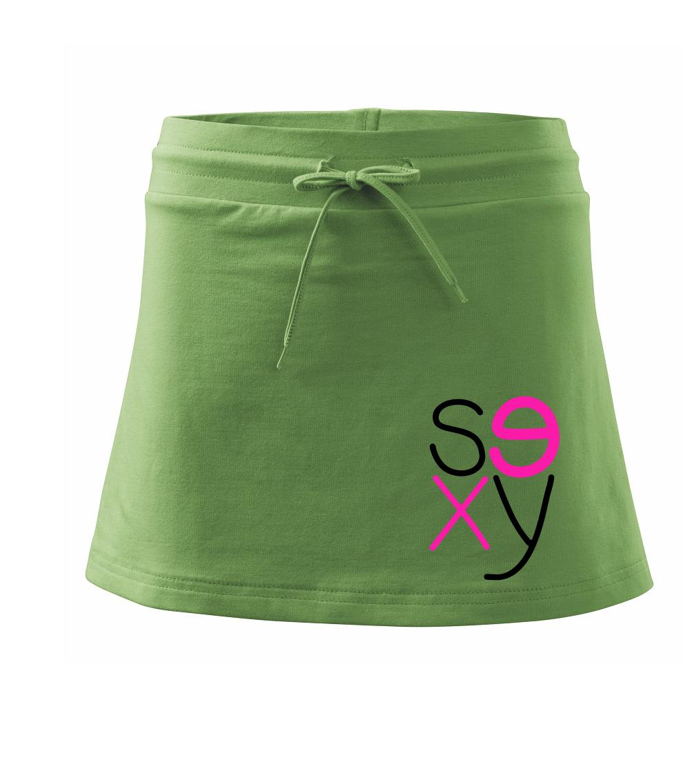 Sexy vedle sebe - Sportovní sukně - two in one