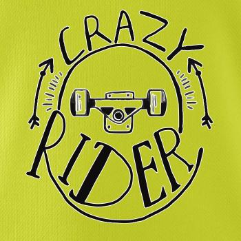 Crazy skateboard rider