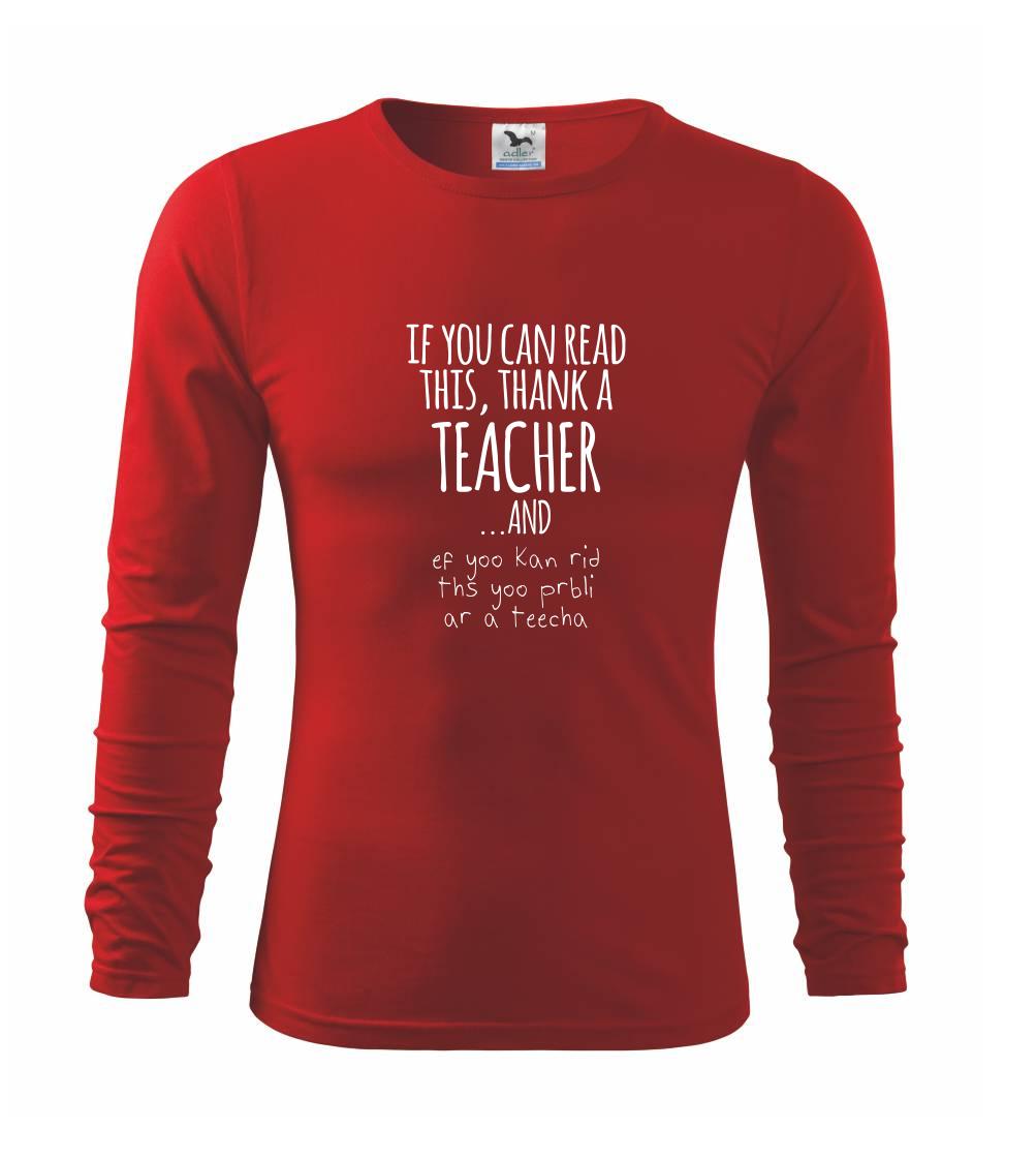 If you can read this - teacher
