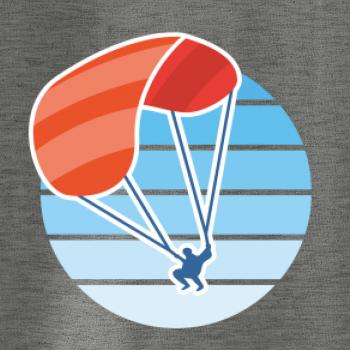 Paragliding oranžový v modrém kolečku