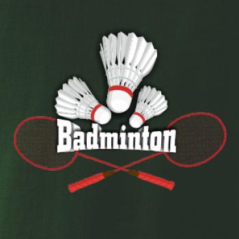 Badminton - nápis s košíky