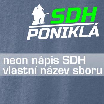 SDH hasič klečící - Váš název - FLUO