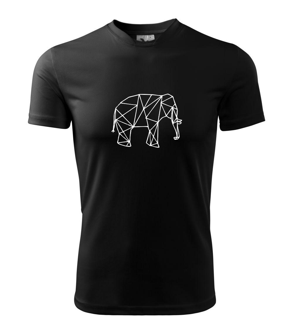 Geometrie - slon - Pánské triko Fantasy sportovní (dresovina)