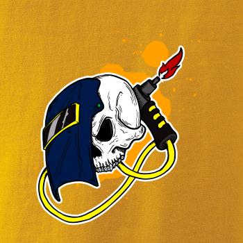 Svářeč - kreslená lebka