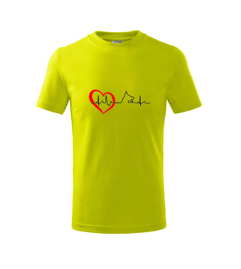 Německý ovčák ekg - Triko dětské basic