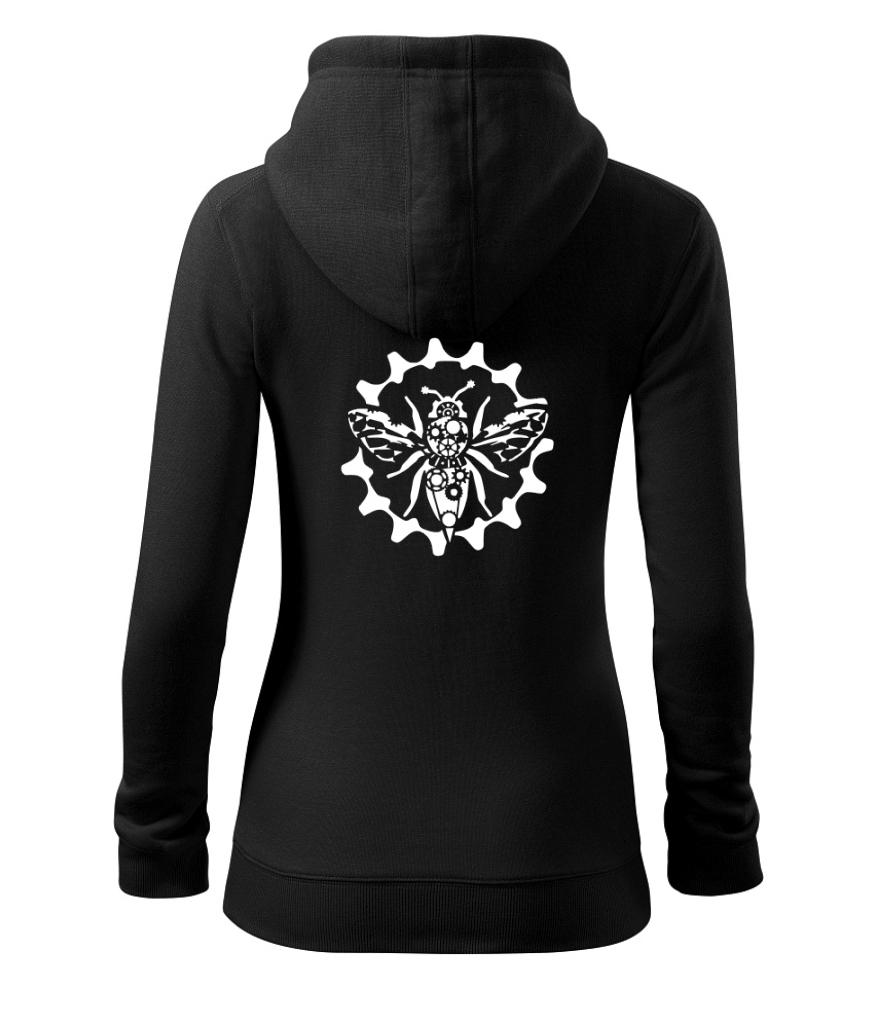 Vosa rozkres - Dámská mikina trendy zipper s kapucí