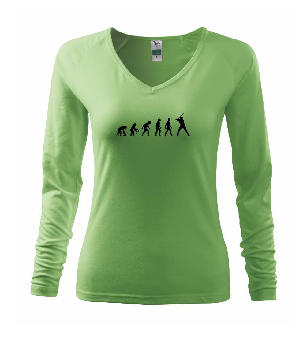 Evoluce baseball pálkař nápřah - Triko dámské Elegance