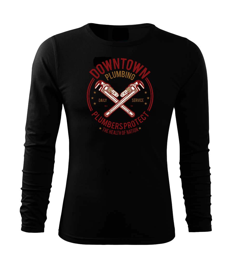 Downtown Plumbing - Triko s dlouhým rukávem FIT-T long sleeve