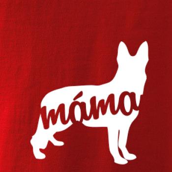 Německý ovčák máma obrys