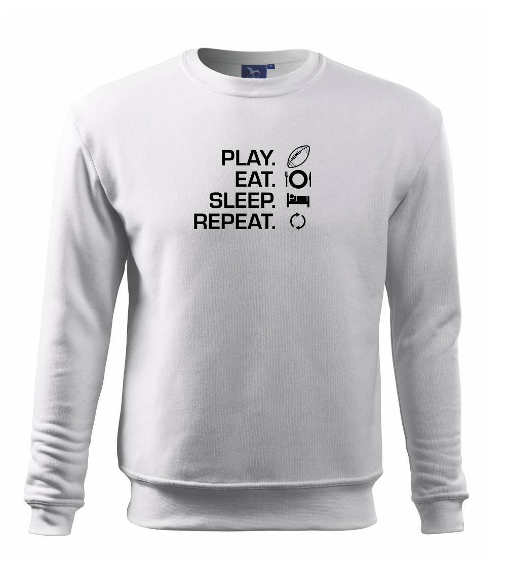 Play Eat Sleep Repeat americký fotbal - Mikina Essential dětská