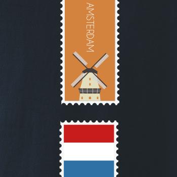 Amsterdam známka barevná