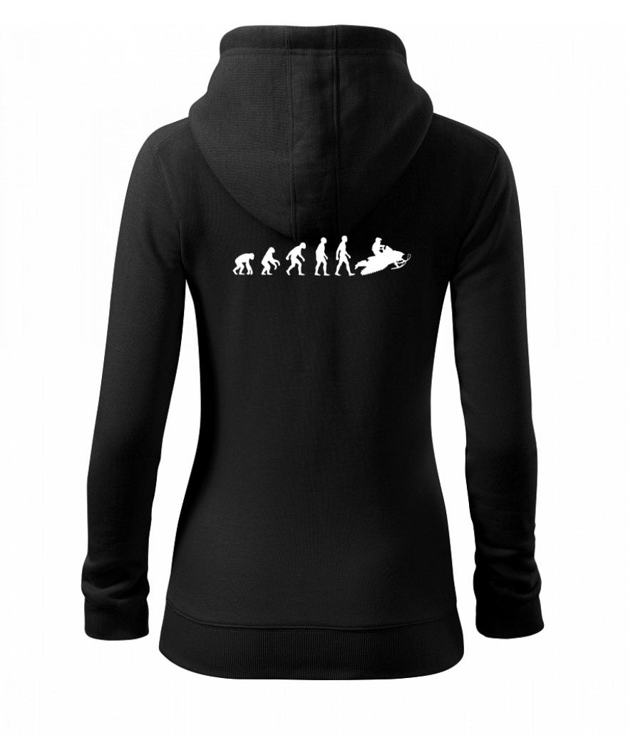 Evoluce skútr - Dámská mikina trendy zipper s kapucí