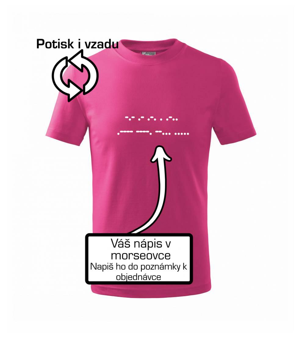 Morseovka - váš nápis