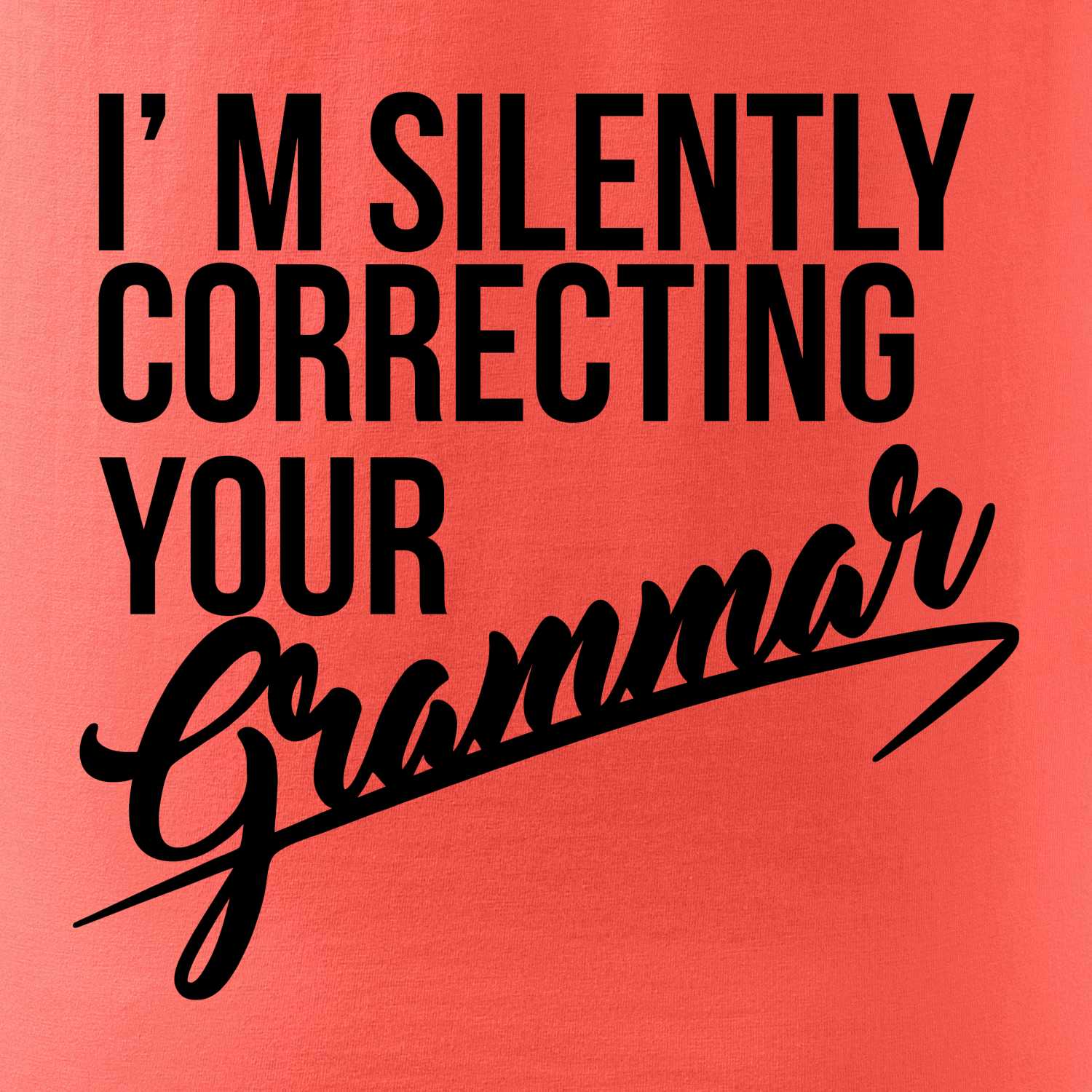 Correcting grammar - Heavy new - triko pánské