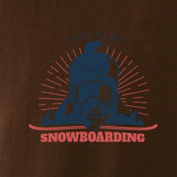 Freeride snowboarding lebka