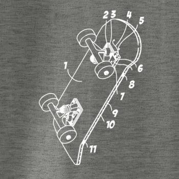 Skateboard nákres prkna