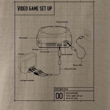 Nákres TV video hra kulatá