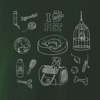 I love my pet - kreslený obrázek