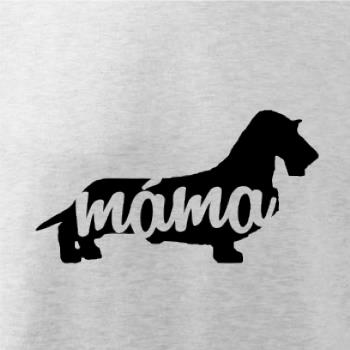 Jezevčík dlouhosrstý máma obrys