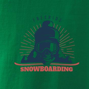 Freeride snowboarding lebka
