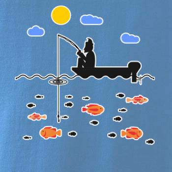 Rybář který má smůlu na loďce