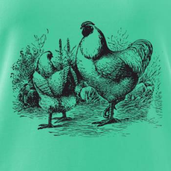 Slepičí rodina malovaná