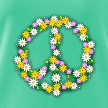 Peace symbol kopretiny Peace symbol kopretiny